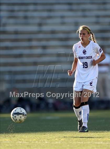 Thumbnail 2 in Cherry Creek vs. Prairie View (CHSAA Girls State Soccer Tournament) photogallery.