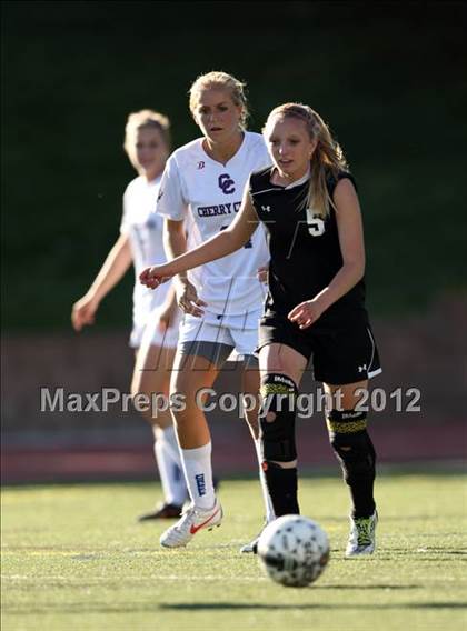 Thumbnail 2 in Cherry Creek vs. Prairie View (CHSAA Girls State Soccer Tournament) photogallery.