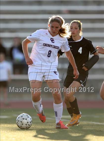 Thumbnail 2 in Cherry Creek vs. Prairie View (CHSAA Girls State Soccer Tournament) photogallery.