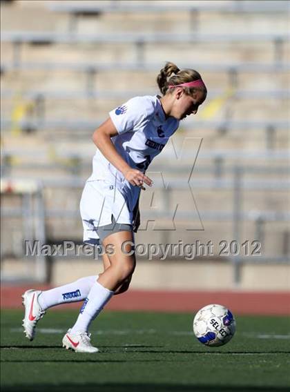 Thumbnail 2 in Cherry Creek vs. Prairie View (CHSAA Girls State Soccer Tournament) photogallery.