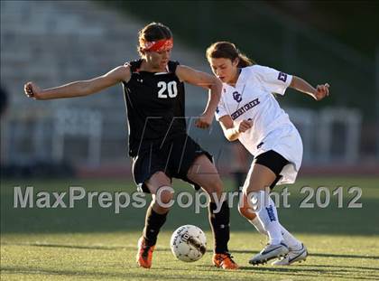 Thumbnail 2 in Cherry Creek vs. Prairie View (CHSAA Girls State Soccer Tournament) photogallery.