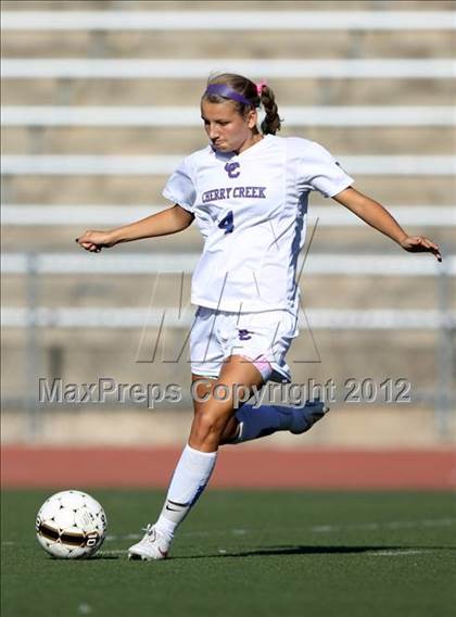 Thumbnail 3 in Cherry Creek vs. Prairie View (CHSAA Girls State Soccer Tournament) photogallery.