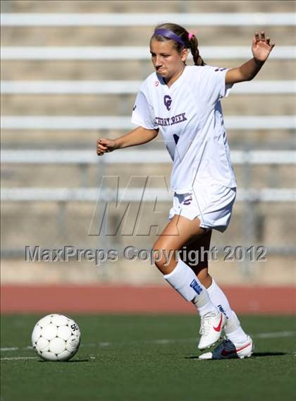 Thumbnail 2 in Cherry Creek vs. Prairie View (CHSAA Girls State Soccer Tournament) photogallery.
