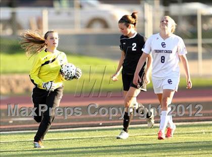 Thumbnail 1 in Cherry Creek vs. Prairie View (CHSAA Girls State Soccer Tournament) photogallery.