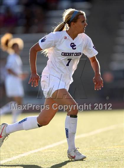 Thumbnail 2 in Cherry Creek vs. Prairie View (CHSAA Girls State Soccer Tournament) photogallery.