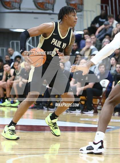 Thumbnail 2 in Paul VI vs. Roselle Catholic (Spalding Hoophall Classic) photogallery.