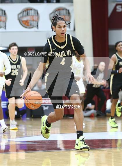Thumbnail 2 in Paul VI vs. Roselle Catholic (Spalding Hoophall Classic) photogallery.