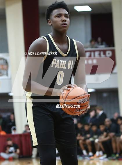 Thumbnail 3 in Paul VI vs. Roselle Catholic (Spalding Hoophall Classic) photogallery.