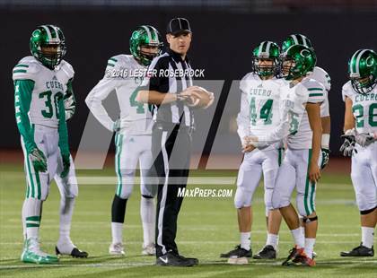 Thumbnail 2 in Crystal City vs. Cuero (UIL 4A Area Playoff) photogallery.
