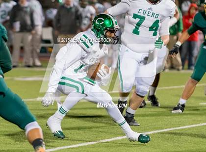 Thumbnail 3 in Crystal City vs. Cuero (UIL 4A Area Playoff) photogallery.