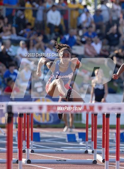 Thumbnail 2 in CIF State Finals (100 Meter Hurdles - Qualifying) photogallery.