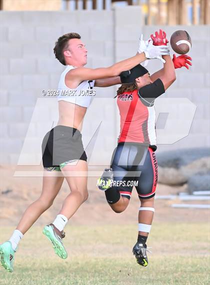 Thumbnail 3 in Northwest Christian vs. West Point (Canyon View 7on7 Tournament) photogallery.
