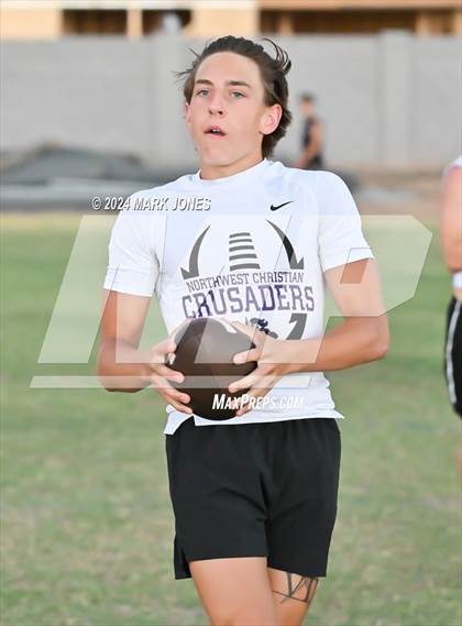 Thumbnail 1 in Northwest Christian vs. West Point (Canyon View 7on7 Tournament) photogallery.