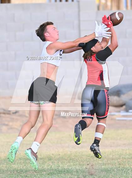 Thumbnail 2 in Northwest Christian vs. West Point (Canyon View 7on7 Tournament) photogallery.
