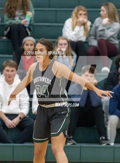 Thumbnail 3 in Lincoln Southwest vs. Lincoln East (HAC Tournament) photogallery.