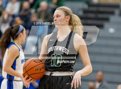 Thumbnail 3 in Lincoln Southwest vs. Lincoln East (HAC Tournament) photogallery.