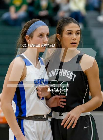 Thumbnail 2 in Lincoln Southwest vs. Lincoln East (HAC Tournament) photogallery.