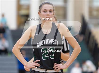 Thumbnail 2 in Lincoln Southwest vs. Lincoln East (HAC Tournament) photogallery.