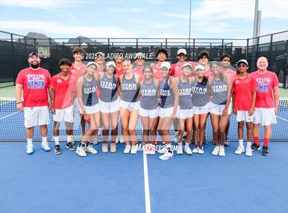 Thumbnail 2 in Corsicana vs Centennial (UIL 5A Team Tennis Regional Playoff) photogallery.