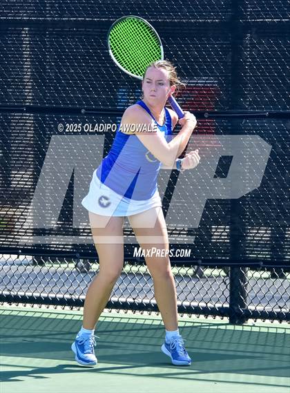 Thumbnail 2 in Corsicana vs Centennial (UIL 5A Team Tennis Regional Playoff) photogallery.