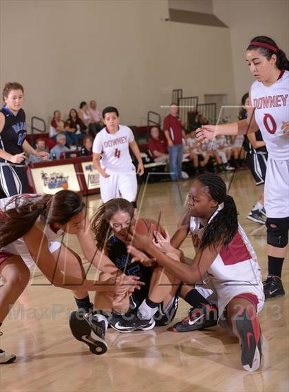 Thumbnail 1 in Downey vs. Dana Hills (MaxPreps Holiday Classic) photogallery.