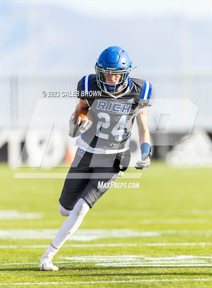 Thumbnail 2 in Water Canyon vs Rich (UHSAA 8-player Semifinal) photogallery.
