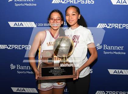 Thumbnail 2 in Mesquite vs. Salpointe Catholic (AIA 4A Final - Awards) photogallery.