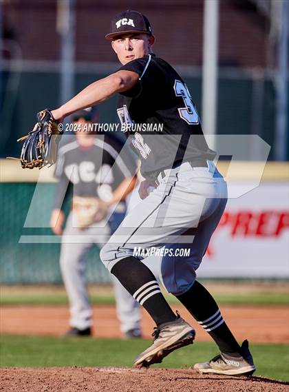 Thumbnail 2 in Valley Christian vs. Woodland Christian (CIF SJS D7 Final) photogallery.