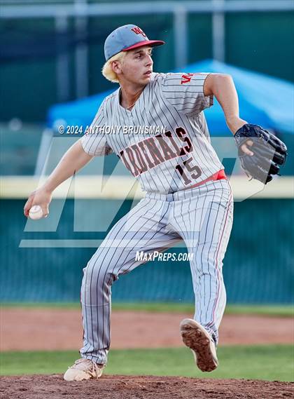 Thumbnail 2 in Valley Christian vs. Woodland Christian (CIF SJS D7 Final) photogallery.