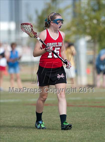 Thumbnail 3 in Ursuline Academy v St Andrew's (D1 TGHSLL State Quarterfinal)  photogallery.
