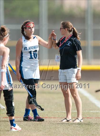Thumbnail 1 in Ursuline Academy v St Andrew's (D1 TGHSLL State Quarterfinal)  photogallery.