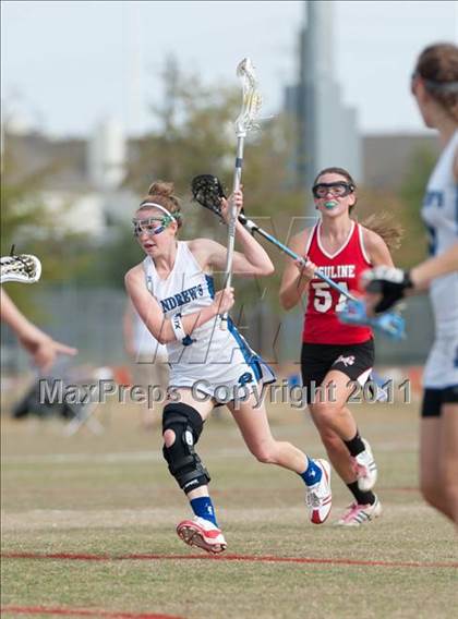Thumbnail 1 in Ursuline Academy v St Andrew's (D1 TGHSLL State Quarterfinal)  photogallery.