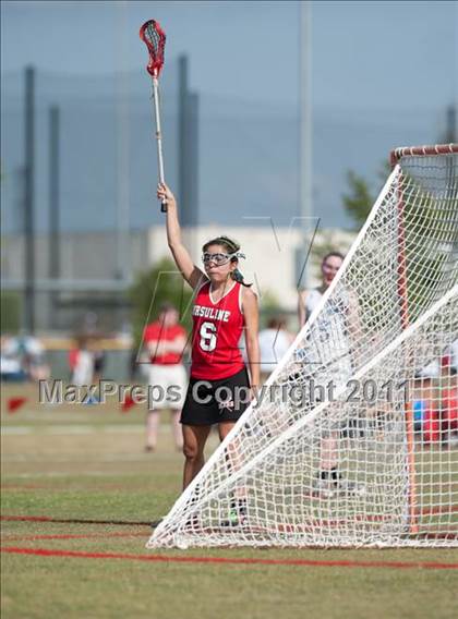 Thumbnail 2 in Ursuline Academy v St Andrew's (D1 TGHSLL State Quarterfinal)  photogallery.