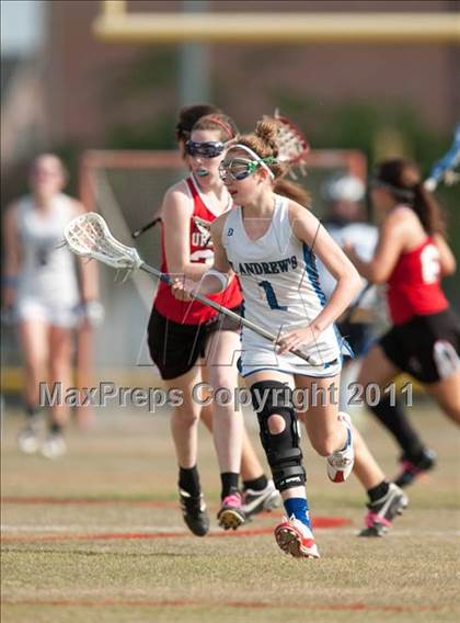Thumbnail 3 in Ursuline Academy v St Andrew's (D1 TGHSLL State Quarterfinal)  photogallery.