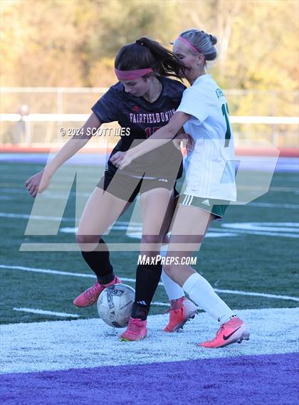 Thumbnail 3 in Athens vs. Fairfield Union (OHSAA D3 District Final) photogallery.