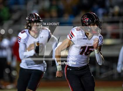 Thumbnail 3 in East Central @ Evansville Memorial (IHSAA 4A Regional Final) photogallery.