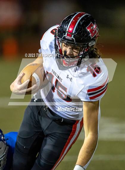 Thumbnail 2 in East Central @ Evansville Memorial (IHSAA 4A Regional Final) photogallery.