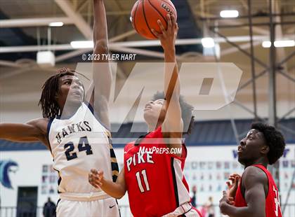 Thumbnail 2 in Pike vs. Decatur Central (IHSAA 4A Sectional 11 semi-final) photogallery.