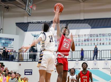 Thumbnail 1 in Pike vs. Decatur Central (IHSAA 4A Sectional 11 semi-final) photogallery.