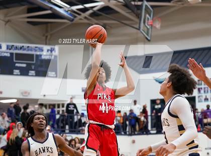Thumbnail 2 in Pike vs. Decatur Central (IHSAA 4A Sectional 11 semi-final) photogallery.