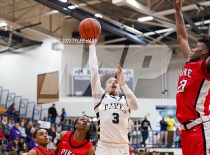 Thumbnail 2 in Pike vs. Decatur Central (IHSAA 4A Sectional 11 semi-final) photogallery.