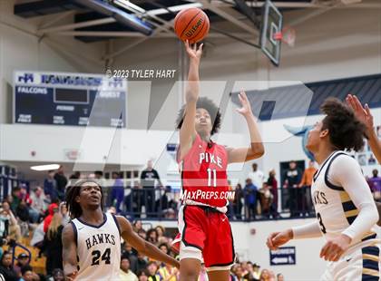 Thumbnail 3 in Pike vs. Decatur Central (IHSAA 4A Sectional 11 semi-final) photogallery.