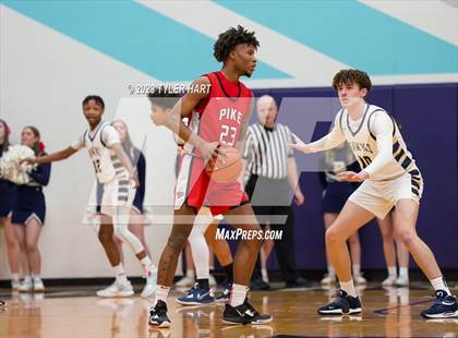 Thumbnail 3 in Pike vs. Decatur Central (IHSAA 4A Sectional 11 semi-final) photogallery.