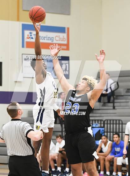Thumbnail 2 in Comenius School vs Carmel Christian (Hickory Tavern/Chick-fil-A Blakeney Classic) photogallery.