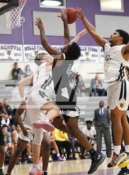 Thumbnail 3 in Comenius School vs Carmel Christian (Hickory Tavern/Chick-fil-A Blakeney Classic) photogallery.