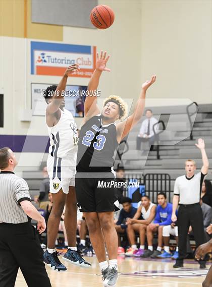 Thumbnail 1 in Comenius School vs Carmel Christian (Hickory Tavern/Chick-fil-A Blakeney Classic) photogallery.