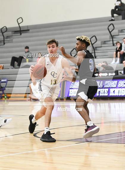 Thumbnail 3 in Comenius School vs Carmel Christian (Hickory Tavern/Chick-fil-A Blakeney Classic) photogallery.
