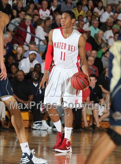 Thumbnail 3 in Mater Dei vs. Grace Prep (City of Palms Classic) photogallery.