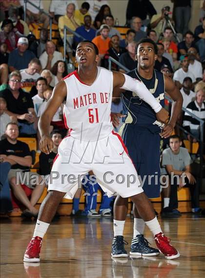 Thumbnail 1 in Mater Dei vs. Grace Prep (City of Palms Classic) photogallery.