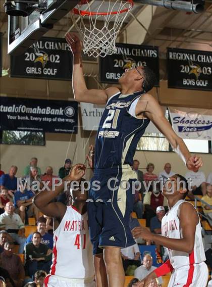 Thumbnail 2 in Mater Dei vs. Grace Prep (City of Palms Classic) photogallery.
